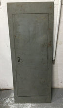 Square D QOC42L 400 Amp 42 Space Type 1 Panel Door 50" x 20 1/4" w/ Broken Latch