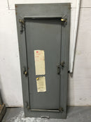 Square D QOC42L 400 Amp 42 Space Type 1 Panel Door 50" x 20 1/4" w/ Broken Latch