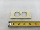 Wiremold 5507D Duplex Receptacle Faceplate in Ivory 2" X 4.25"