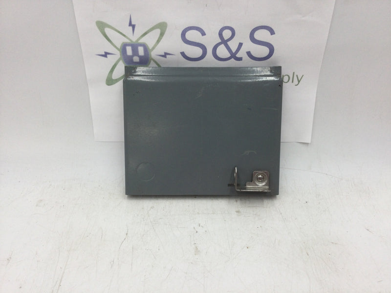 Square D EZMR114-125 125 Amp 120/240 VAC 1 Phase 3 Wire 4 Position EZ Meter Pak Meter Socket Panel Cover 7.25" X 6"