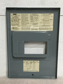 Square D Homeline HOM6-12L100S Dead Front Only 6 Space 100 Amp 120/240V 12 7/8" x 9 1/8"