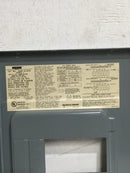Square D Homeline HOM6-12L100S Dead Front Only 6 Space 100 Amp 120/240V 12 7/8" x 9 1/8"