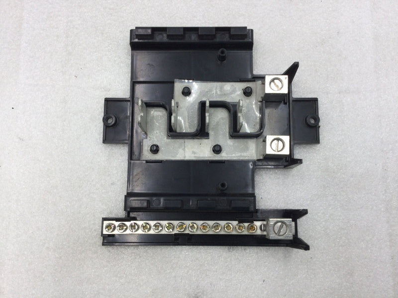 ITE 4 Space/16 Circuit 60 Amp 120/240 VAC Breaker Panel Guts Only 7" X 7"