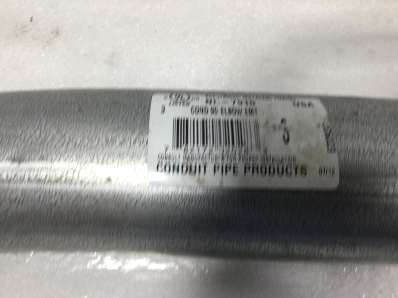 Conduit Pipe Products NE-7910 3" 90 Degree EMT Conduit Elbow