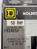 Square D FA34050 50 Amp 3 Pole 600V I-Line Plug In Circuit Breaker FA-34050