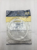 Hubbell HC6W05P C6 Series Cat 6 Component Cord (White) - 5ft