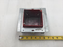 Orbit Industries FA-UMAB Fire Alarm 4" Square 3 1/2" Deep Adjustable Box in Red