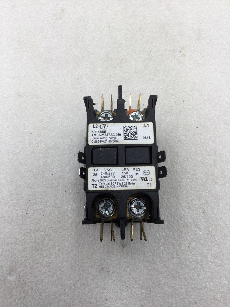 Homer XMC0-252-EBBC-059 25 Amp 2 Pole 240-600 VAC with 24 VAC Coil