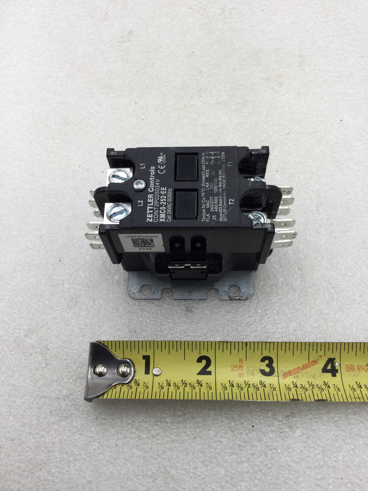 Zettler Controls XMC0-252-EE 25 Amp 2 Pole 240-600 VAC with 24 VAC Coi