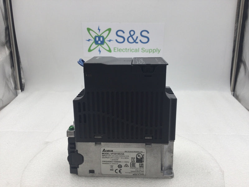 Delta Electronics VFD015E23A 3 Phase 2 HP Variable Frequency Drive Inv