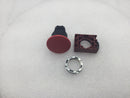 Springer Controls N5XEM4RN Mushroom Head Momentary Push Button in Red