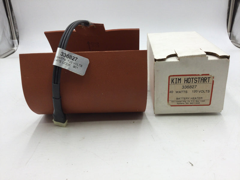 Kim HotStart 336827 Battery Pad Heater 120V 40Watts