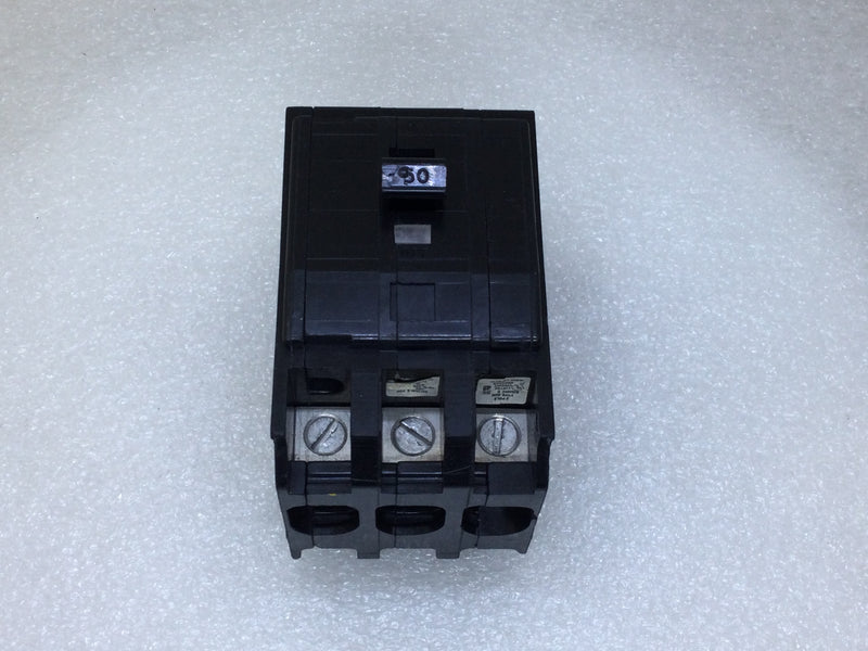 Square D QOB350VH 50 Amp 3 Pole 240V 22kA Bolt On Circuit Breaker - Black Face