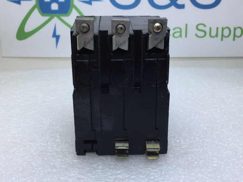Square D QOB320 20 Amp 3 Pole 240V Type QOB Circuit Breaker - Black Face
