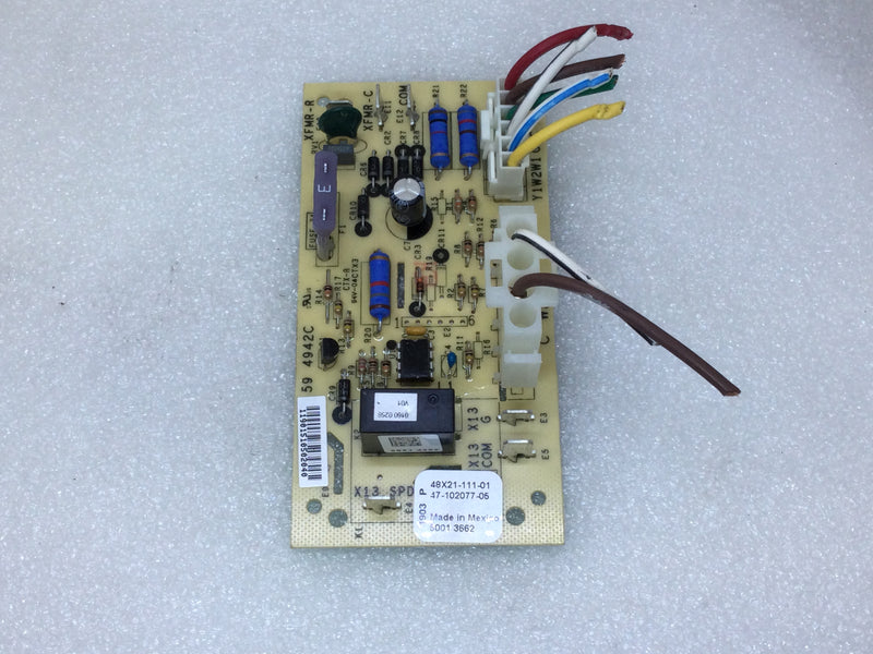 Emerson 48X21-111-01 Blower/Fan Control Circuit Board