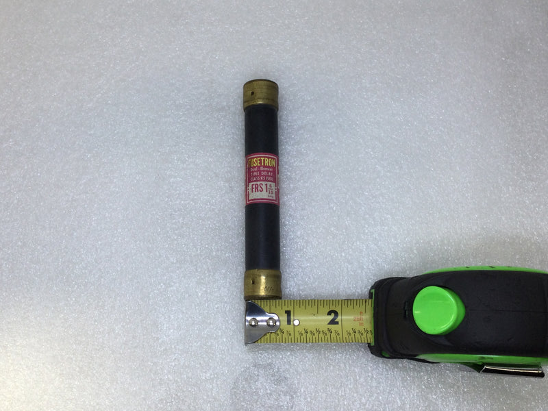 Fusetron FRS-R-1-6/10 1.6 Amp 600V Dual Element Fuse - Lot of 2 - Red Label