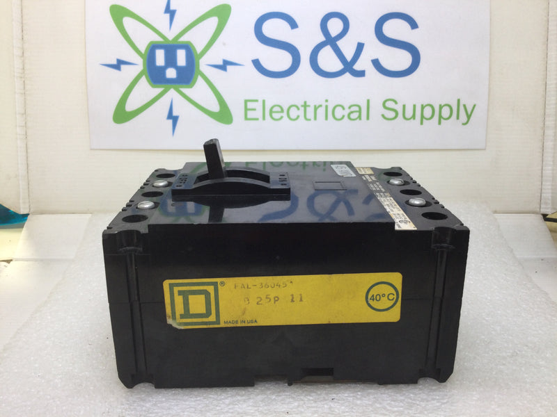 Square D FAL36045 45 Amp 3 Pole 600V Circuit Breaker