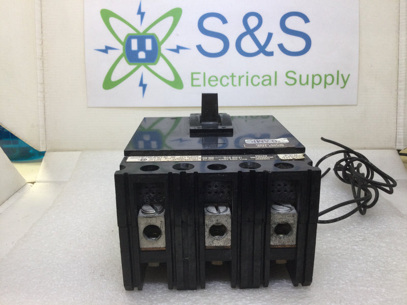 Square D FAL340701021 70 Amp 3 Pole 480V Circuit Breaker w/Shunt Trip