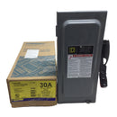 Square D HU361RB 30 Amp 3 Phase 600V Non-Fused Safety Switch 15" x 7 1/2"