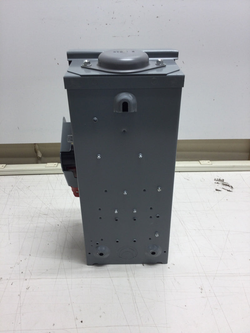 Square D H321NRB 30 Amp 240V Fusible Safety Switch Enclosure 14 1/2" x 7 1/2"