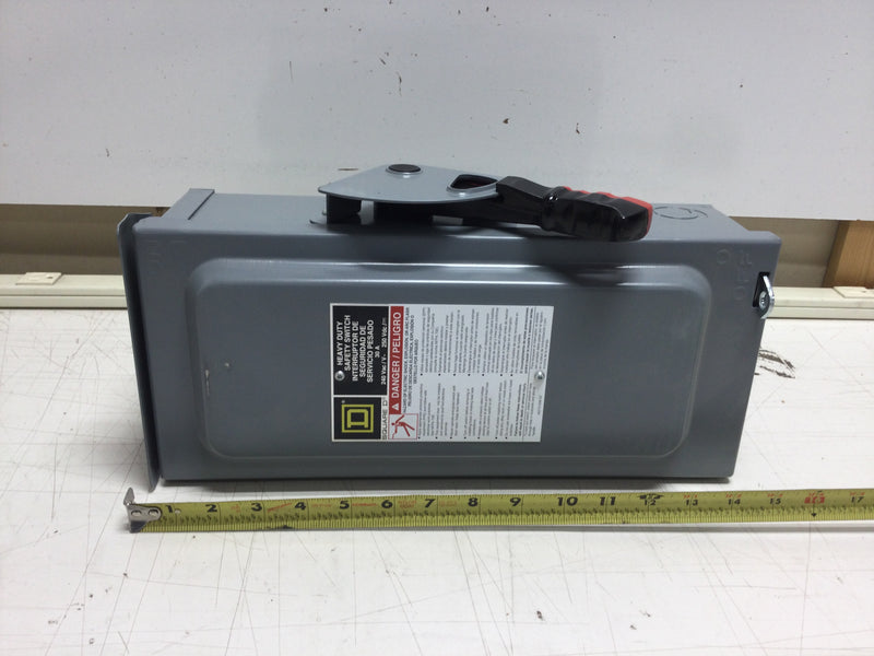 Square D H321NRB 30 Amp 240V Fusible Safety Switch Enclosure 14 1/2" x 7 1/2"