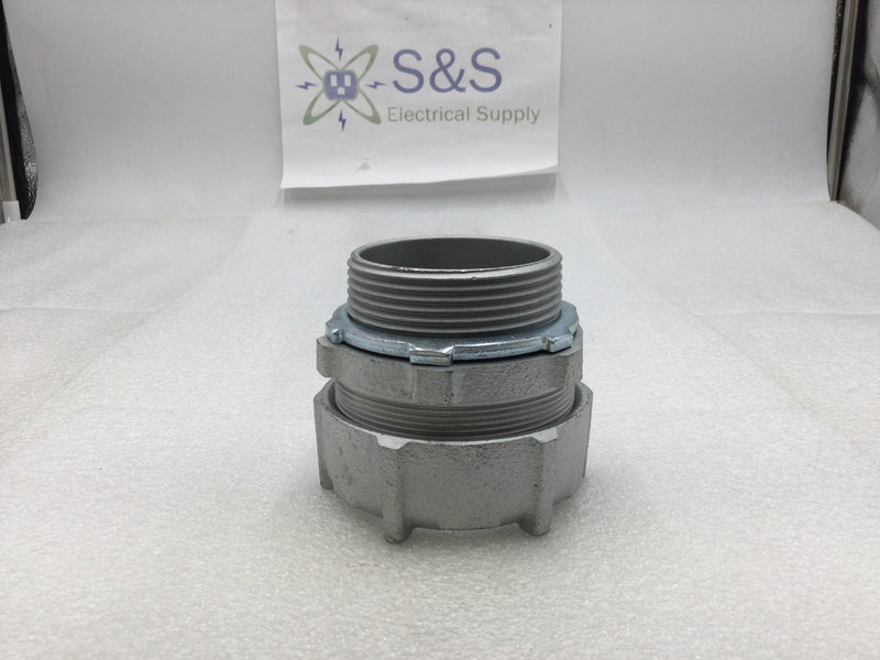 Topaz 267 2-1/2" Malleable Iron Rigid/IMC Conduit Compression Connector