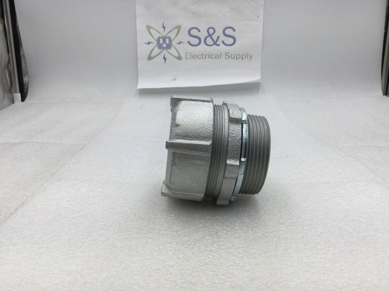 Topaz 267 2-1/2" Malleable Iron Rigid/IMC Conduit Compression Connector