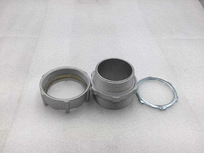 Topaz 267 2-1/2" Malleable Iron Rigid/IMC Conduit Compression Connector