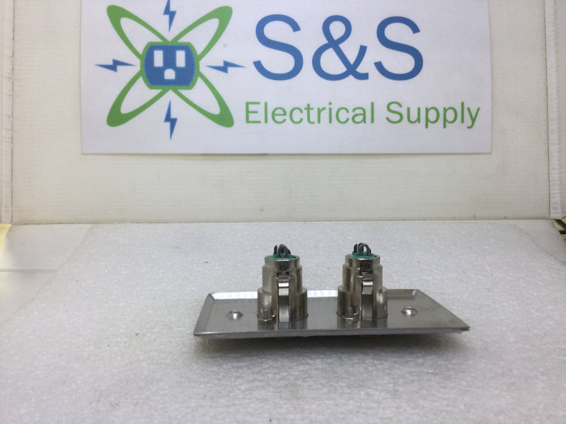 Switchcraft K3FS Dual XLR Audio Connector Wall Jack Plate