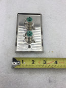 Switchcraft K3FS Dual XLR Audio Connector Wall Jack Plate