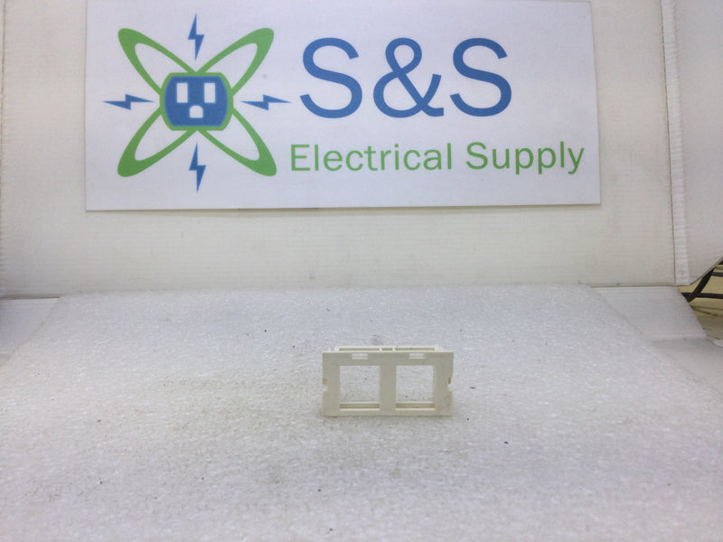 Wiremold/Legrand CM2-U2KEYA 2A Dual Unloaded Keystone Module Ivory (Pa