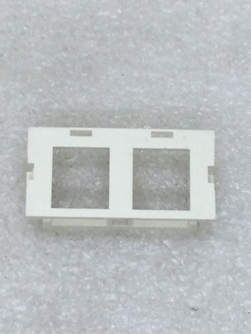 Wiremold/Legrand CM2-U2KEYA 2A Dual Unloaded Keystone Module Ivory (Pa