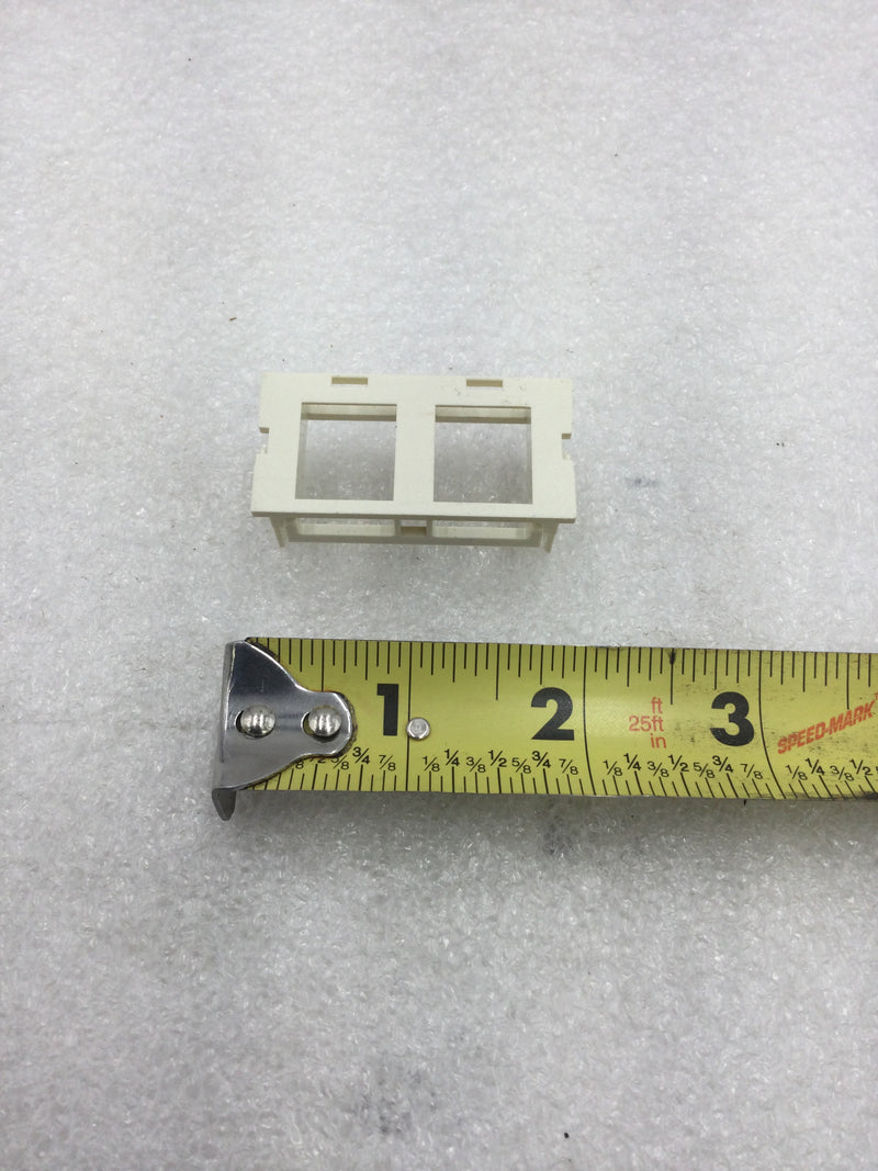 Wiremold/Legrand CM2-U2KEYA 2A Dual Unloaded Keystone Module Ivory (Pa