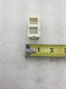 Wiremold/Legrand CM2-U2KEYA 2A Dual Unloaded Keystone Module Ivory (Pack of 10)