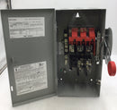 Eaton DH261NGK 30 Amp 2 Pole 600V Fusible Safety Switch 15 3/4" x 7 1/2"