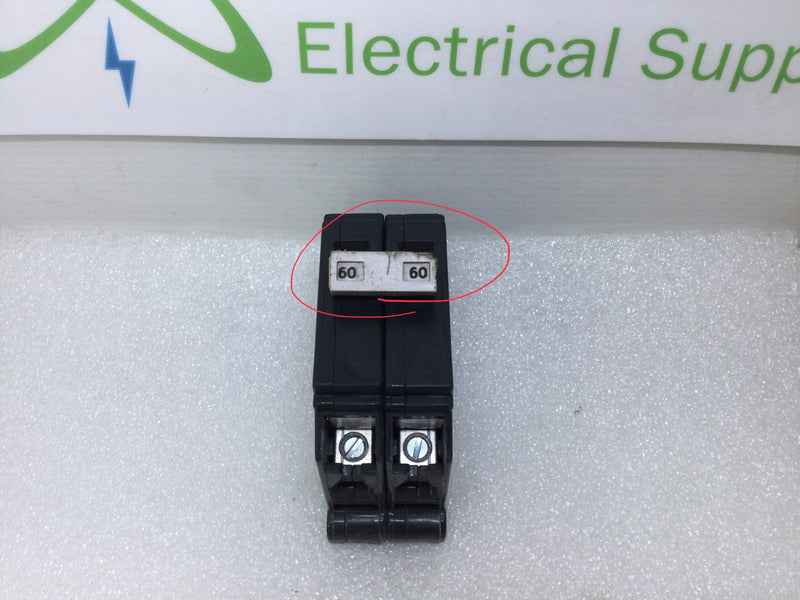 Eaton Cutler Hammer CH260 60 Amp 2-Pole Circuit Breaker – NEW Original – 120/240V