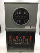 Siemens/Talon 9837-0173 20A Continuous 3 Phase/4 Wire 600VAC Type Nema3R 13 Jaw Meter Enclosure