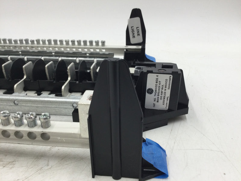 GE TM2010CCUBK1 100 Amp 10 Space 120/240 VAC MB Load Center Guts Only 9" X 15"