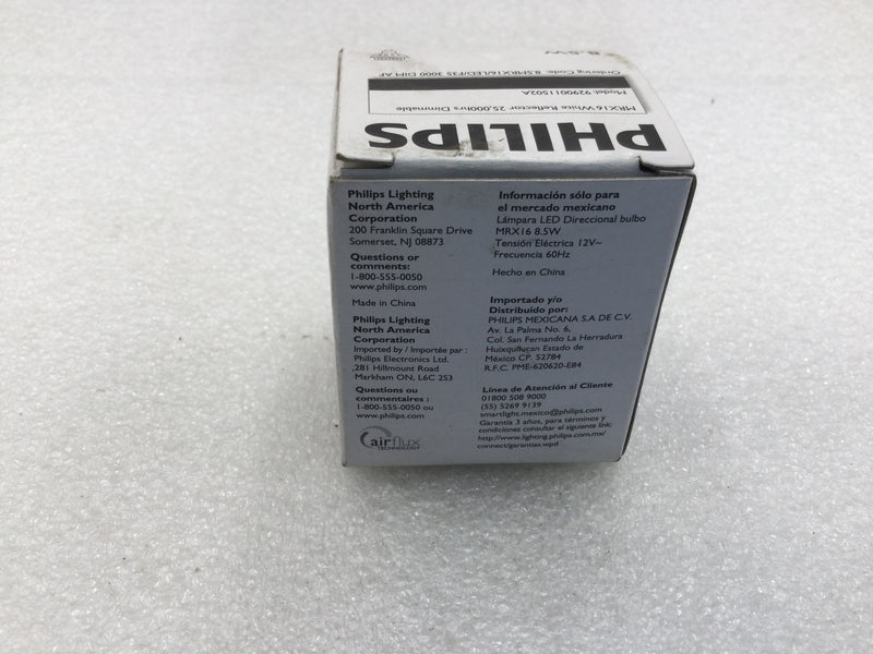 Philips 8.5MRX16/F35 8.5 Watt 660 Lumens Dimmable LED White Light