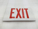 Astralite Exit Light Cover Only White w/Red Lettering 12.5" W X 8" T