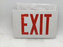 Astralite Exit Light Cover Only White w/Red Lettering 12.5" W X 8" T