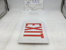 Astralite Exit Light Cover Only White w/Red Lettering 12.5" W X 8" T