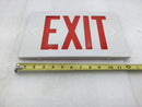 Astralite Exit Light Cover Only White w/Red Lettering 12.5" W X 8" T