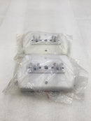 Lot of 2 Ceiling Mount Bracket Kit for Exit/Emergency Light Combo