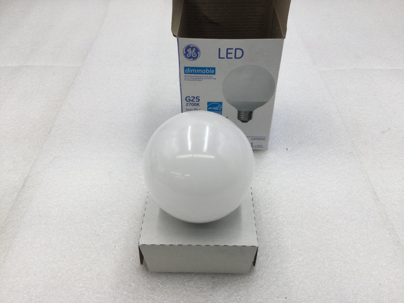General Electric LED7DG25-W3/827 500 Lumens 6.5 Watts Dimmable LED Light Bulb
