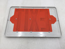 Lot of 3 Mixed Brands Exit Light Cover Only White w/Red Lettering 12" W X 8" T
