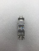 4Cabling Cat 6A FTP Shielded Tooless 180 Degree IDC Keystone Jack in Silver