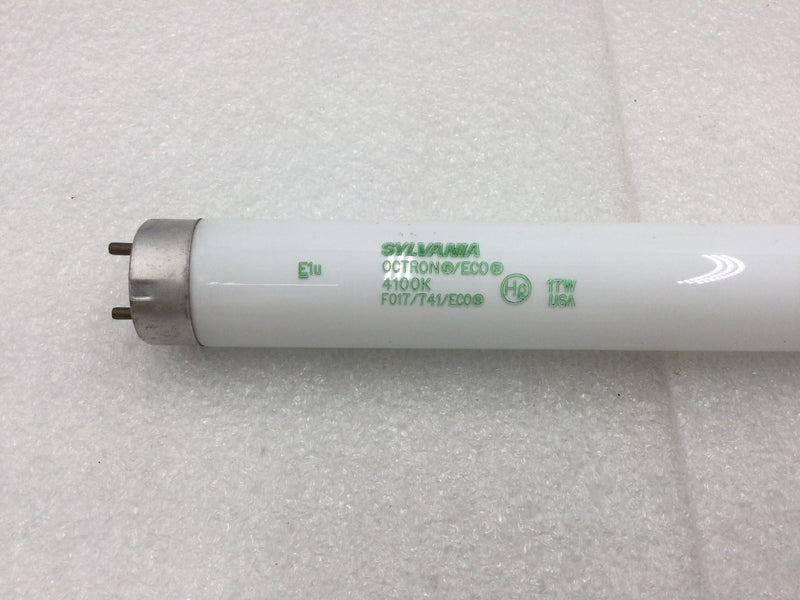 Sylvania F017/741/ECO 24" 17 Watt T8 4100K Fluorescent Tube Lamp