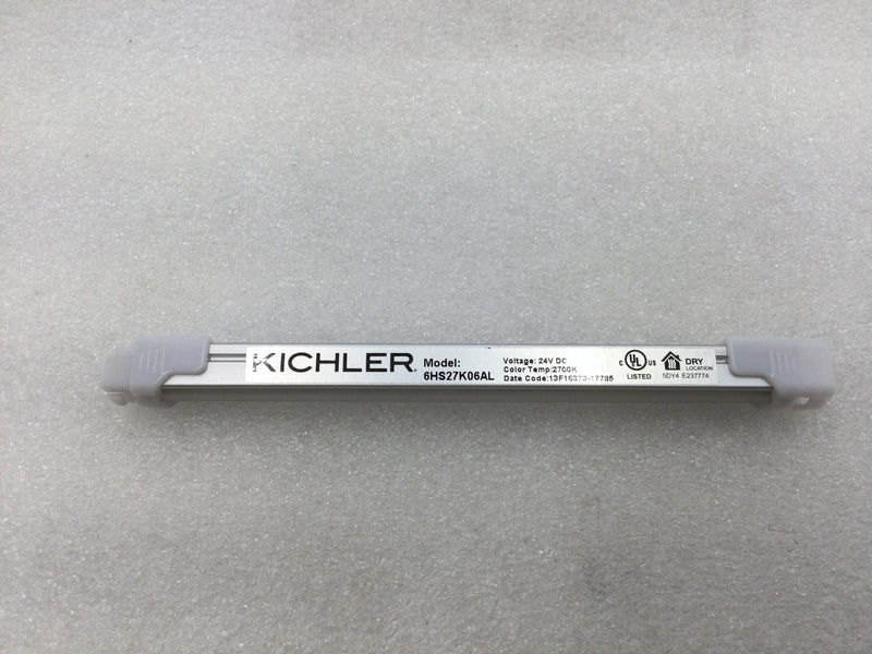 Kichler 6HS27K06AL 6" LED Under Cabinet Hard Strip 24 VDC 2.7 Watt 2700k CCT