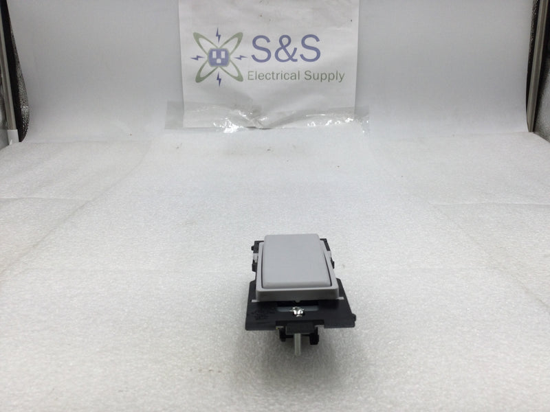 Leviton RE153-PG Renu Style 15 Amp 120/277 VAC 3 Way Decora Light Switch in Gray